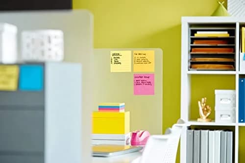 Post-it Note Dispenser with Super Sticky Notes, Black, 4 in. x 4 in. (1 Dispenser, 90 Sheets) | Holds Notes for Desk Organization thumbnail 3