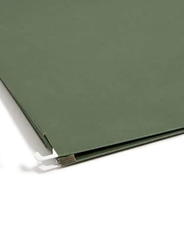 Smead Hanging File Pocket with Full-Height Gusset, 3-1/2" Expansion, Letter Size, Standard Green, 10 per Box | Heavy Duty Document Organizer thumbnail 4