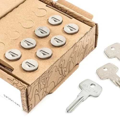 Yakima Pack of 8 Steel SKS Lock Cores with Keys | Secure Your Gear on Indian Roads thumbnail 8