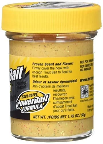 Berkley PowerBait Glitter Trout Bait, Yellow 50g (1.75 oz) | Floating Scent & Flavor Enhancers thumbnail 2