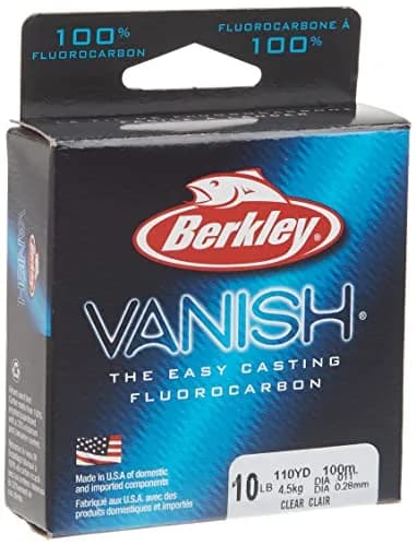 Berkley Vanish Clear Fluorocarbon Fishing Line 10lb (4.5kg) | 110yd (100m) Invisible Strength thumbnail 3