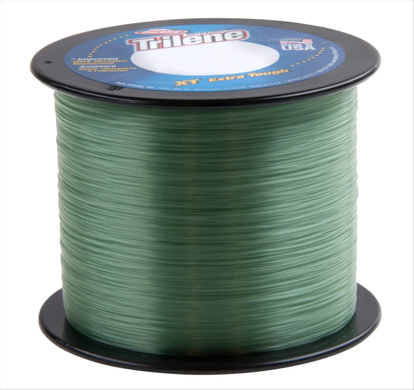 Berkley Trilene XT Monofilament Service Spool 8lb | Heavy Duty & Flexible Fishing Line — Low-Vis Green