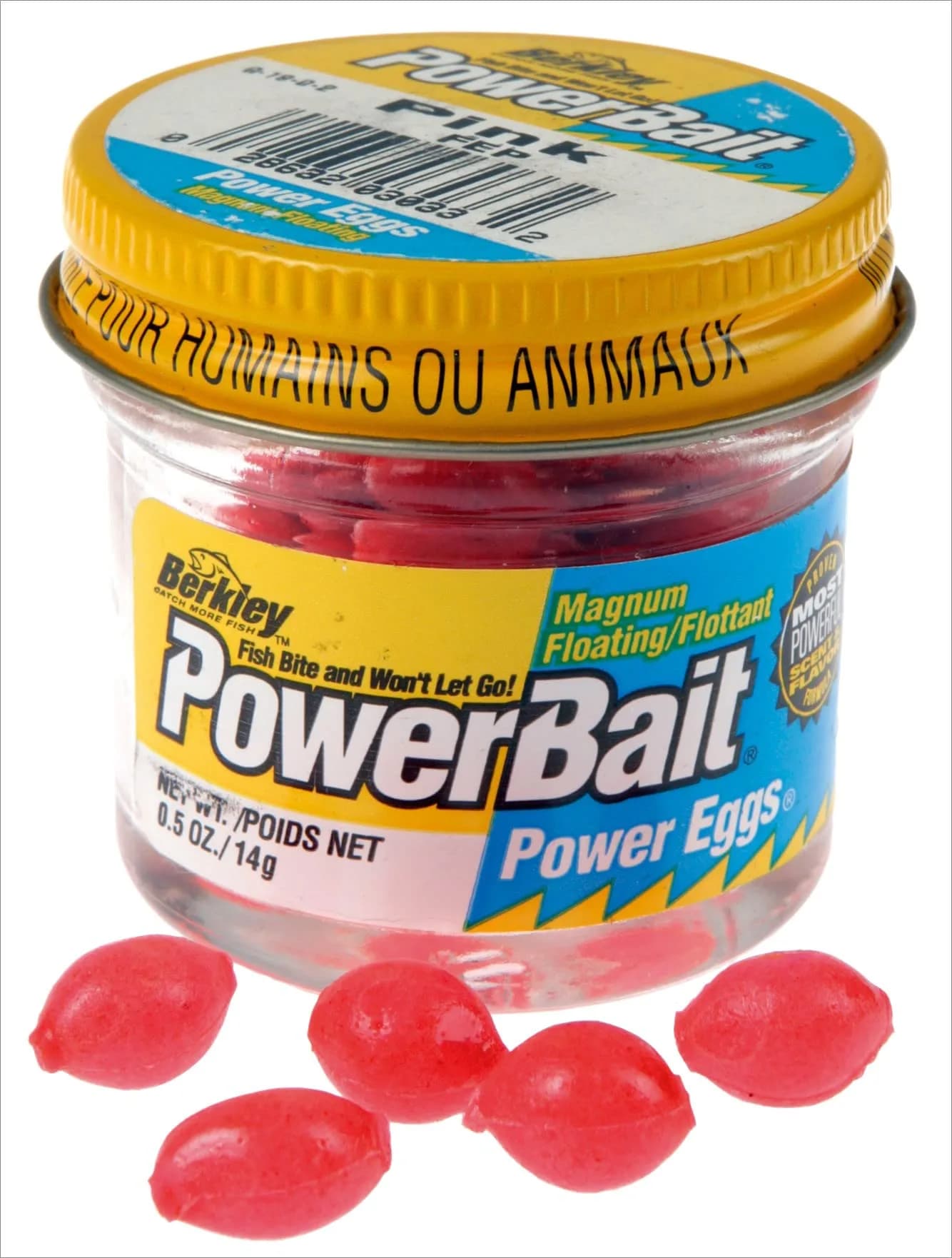Berkley PowerBait Power Eggs Floating Magnum Pink with Garlic Scent | Irresistible Fish Attractant - main product image