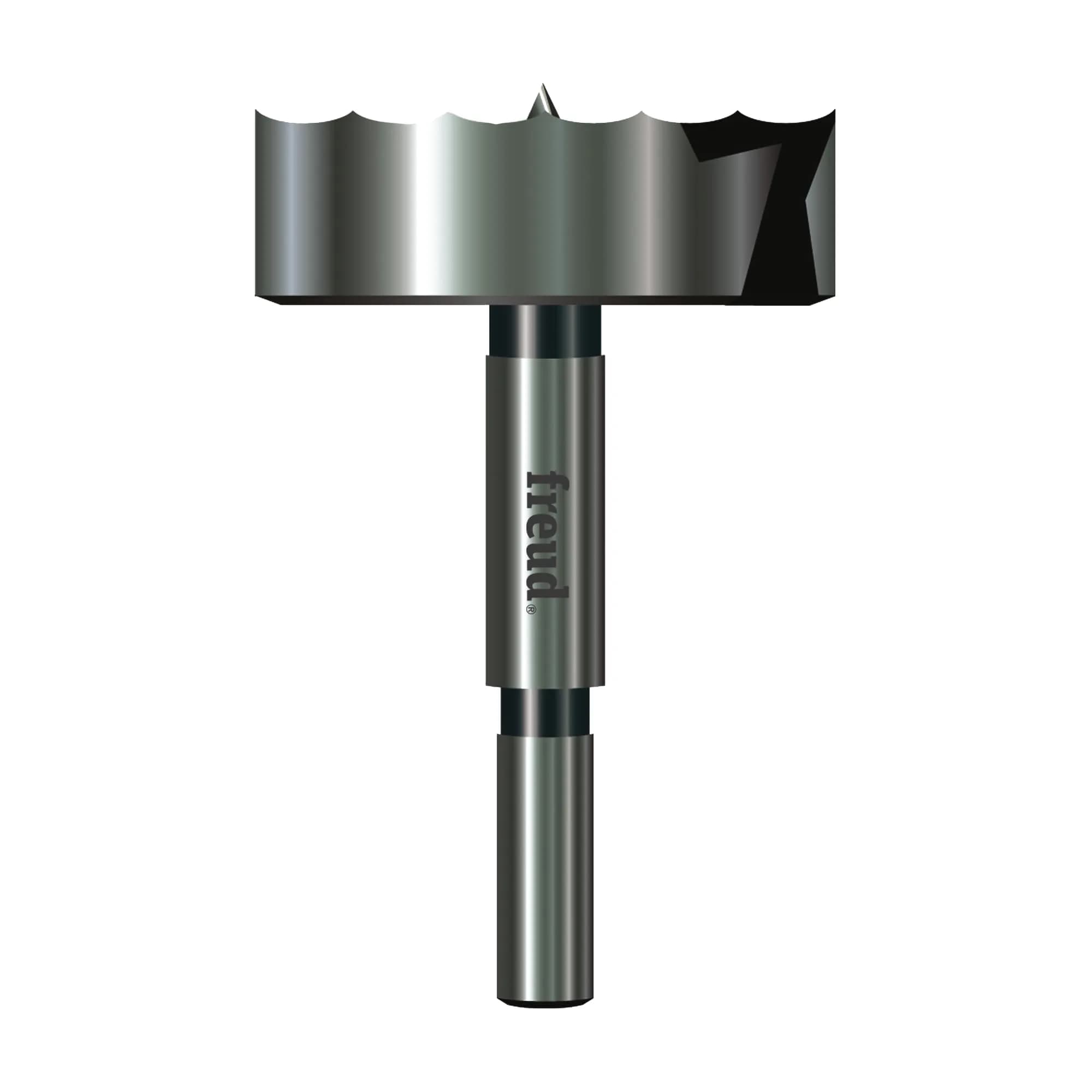 Freud PB-016 Precision Shear Serrated Edge Forstner Drill Bit 5.4cm (2-1/8 inch) | Flawless Flat-Bottom Holes - main product image