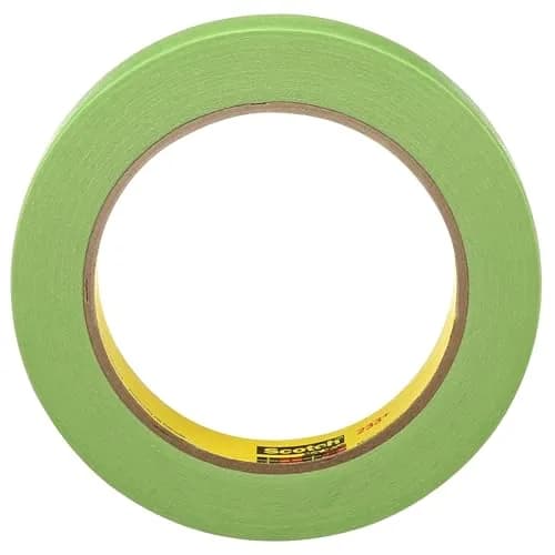 Scotch 233+ Crepe Paper Masking Tape 25 mm x 55 m | Auto Body Masking Tape up to 250°F thumbnail 1