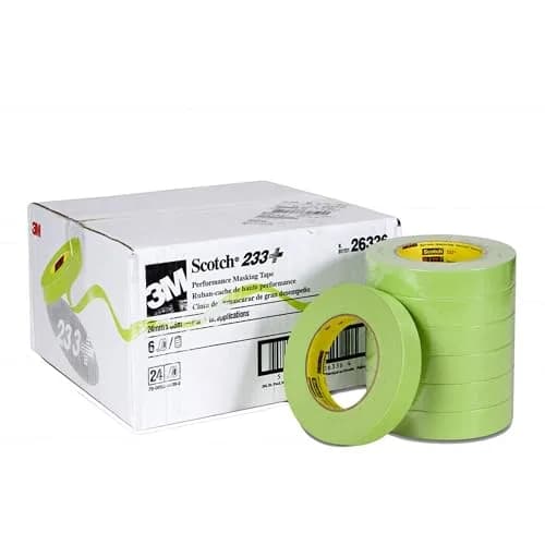 Scotch 233+ Crepe Paper Masking Tape 25 mm x 55 m | Auto Body Masking Tape up to 250°F thumbnail 8