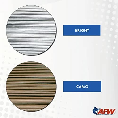AFW Tooth Proof Fishing Wire Single Strand Leader, #11, 140Lb, 137FT - Camo | Rust-Resistant Stainless Steel for Toothy Fish thumbnail 3