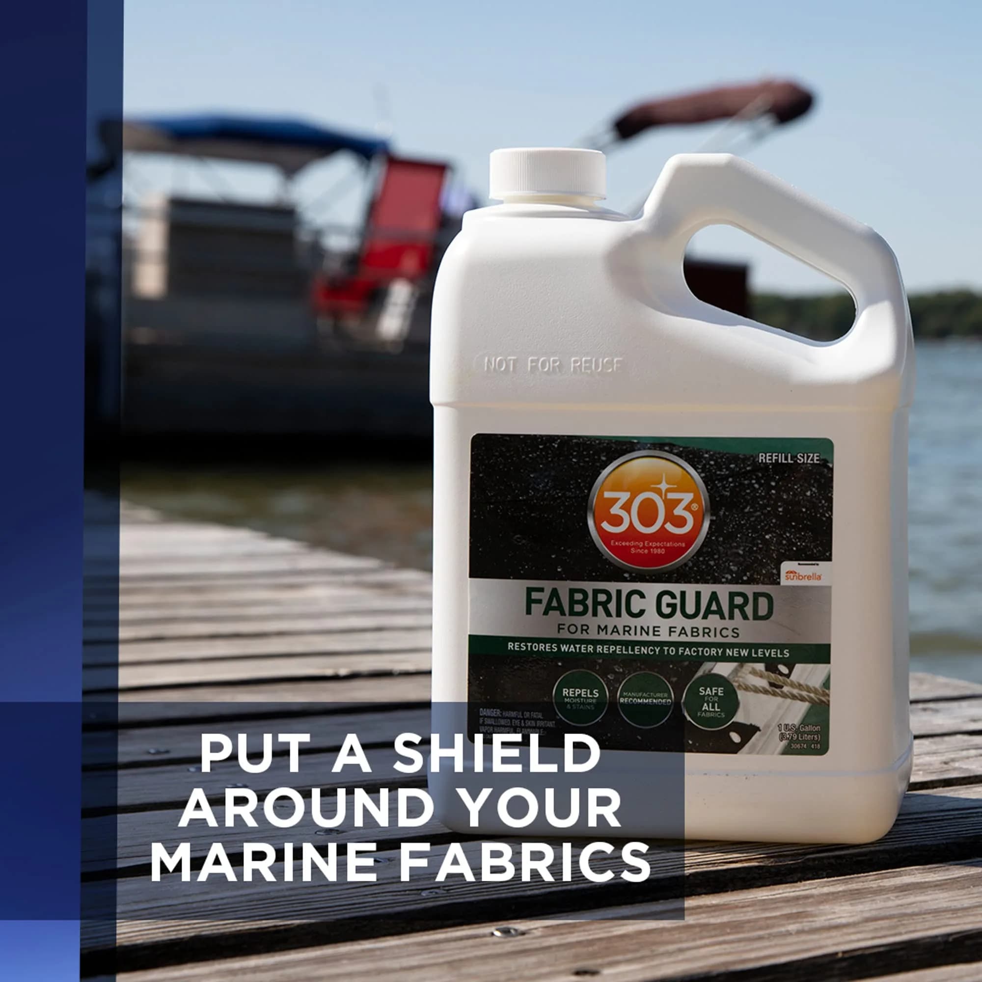303 Products Marine Fabric Guard 3.78 L (128 Fl Oz) | Protects Canvas & Upholstery for 3 Years - view 3