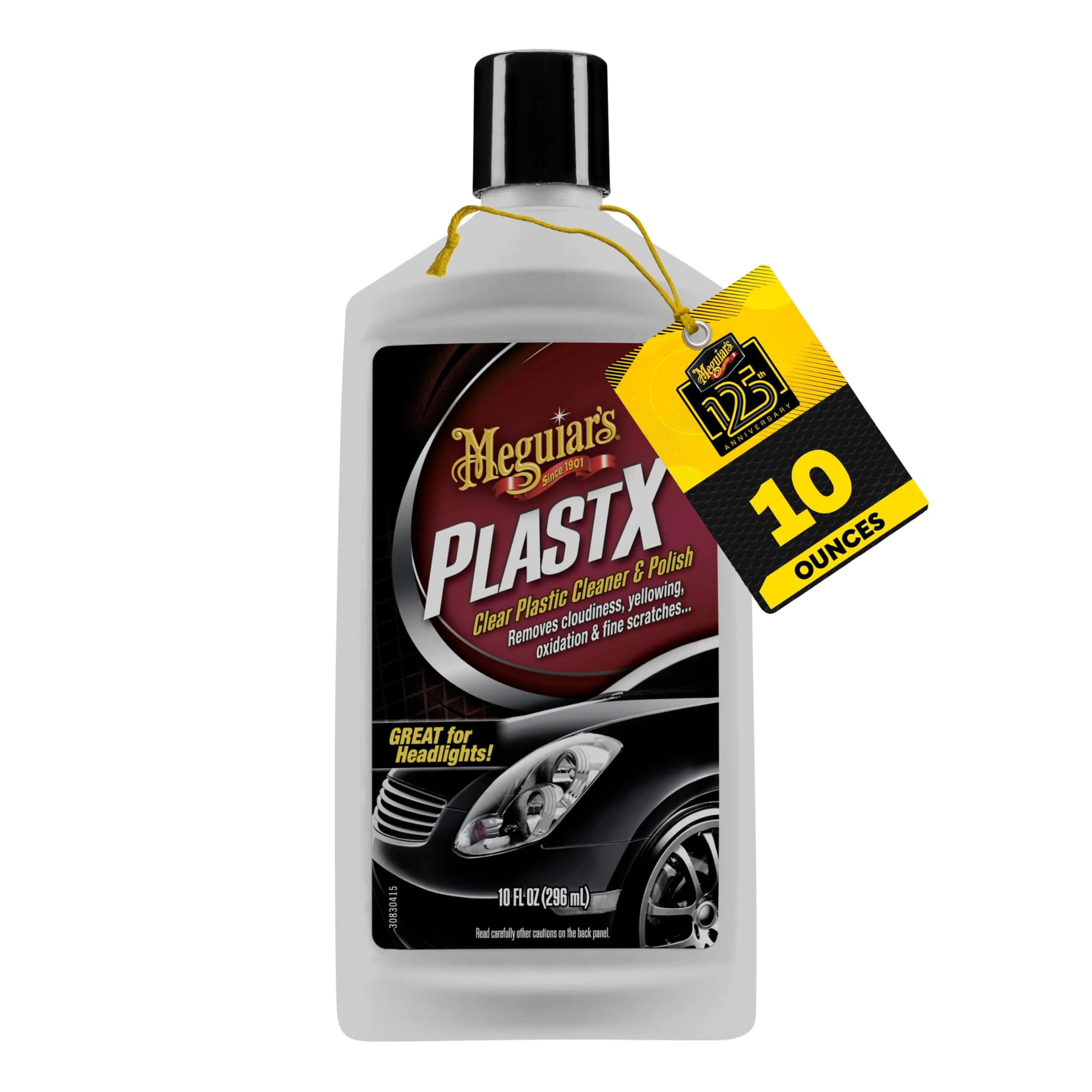 Meguiar's PlastX Clear Plastic Polish 295ml (10 Oz) | Restores Clarity & Removes Scratches — PlastX