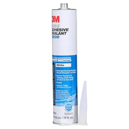 3M Marine Adhesive Sealant 5200 White 10 fl oz (295 ml) | Permanent Bonding for Boats and RVs thumbnail 2
