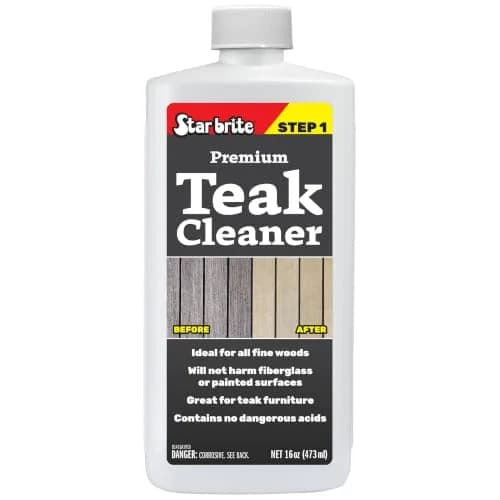 STAR BRITE Premium Outdoor Teak Cleaner 16 Fl Oz | Restores Weathered Gray Teak Without Sanding thumbnail 1