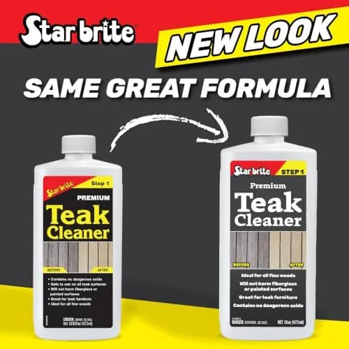 STAR BRITE Premium Outdoor Teak Cleaner 16 Fl Oz | Restores Weathered Gray Teak Without Sanding thumbnail 5