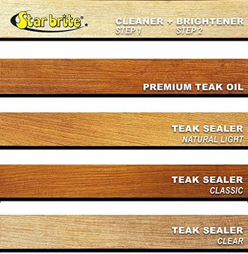 STAR BRITE Premium Outdoor Teak Cleaner 16 Fl Oz | Restores Weathered Gray Teak Without Sanding thumbnail 6