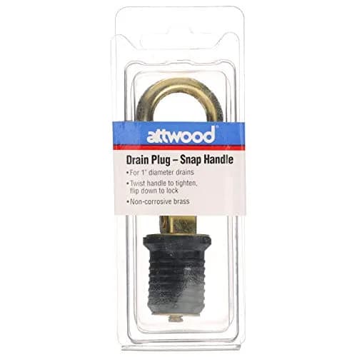 attwood Snap-Handle Drain Plug 1 Inch | Brass Locking Seal for Boating (70-120 chars) thumbnail 7