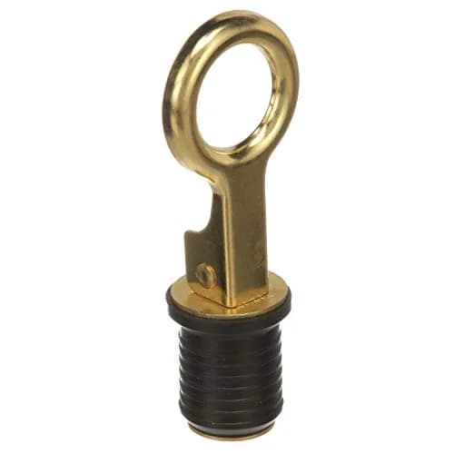 attwood Snap-Handle Drain Plug 1 Inch | Brass Locking Seal for Boating (70-120 chars) thumbnail 2