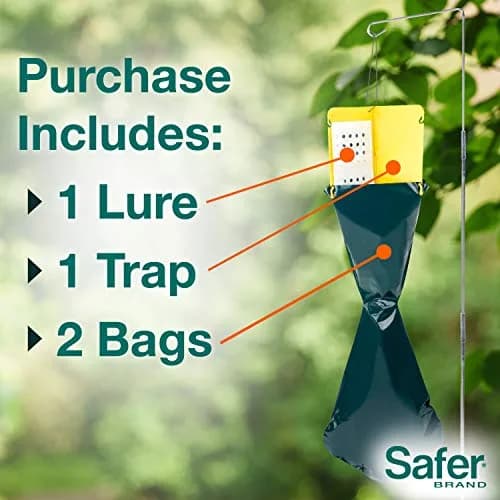 Safer Brand Japanese Beetle Trap with Attractant - 70102 | Outdoor Pest Control Device for Japanese Beetles thumbnail 4