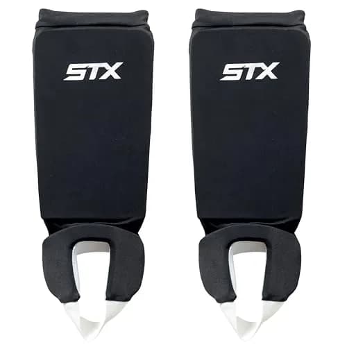 STX Reversible Shin Shield Adult Black/White | Field Hockey Protection thumbnail 1