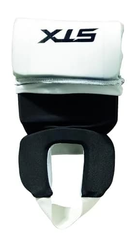 STX Reversible Shin Shield Adult Black/White | Field Hockey Protection thumbnail 2