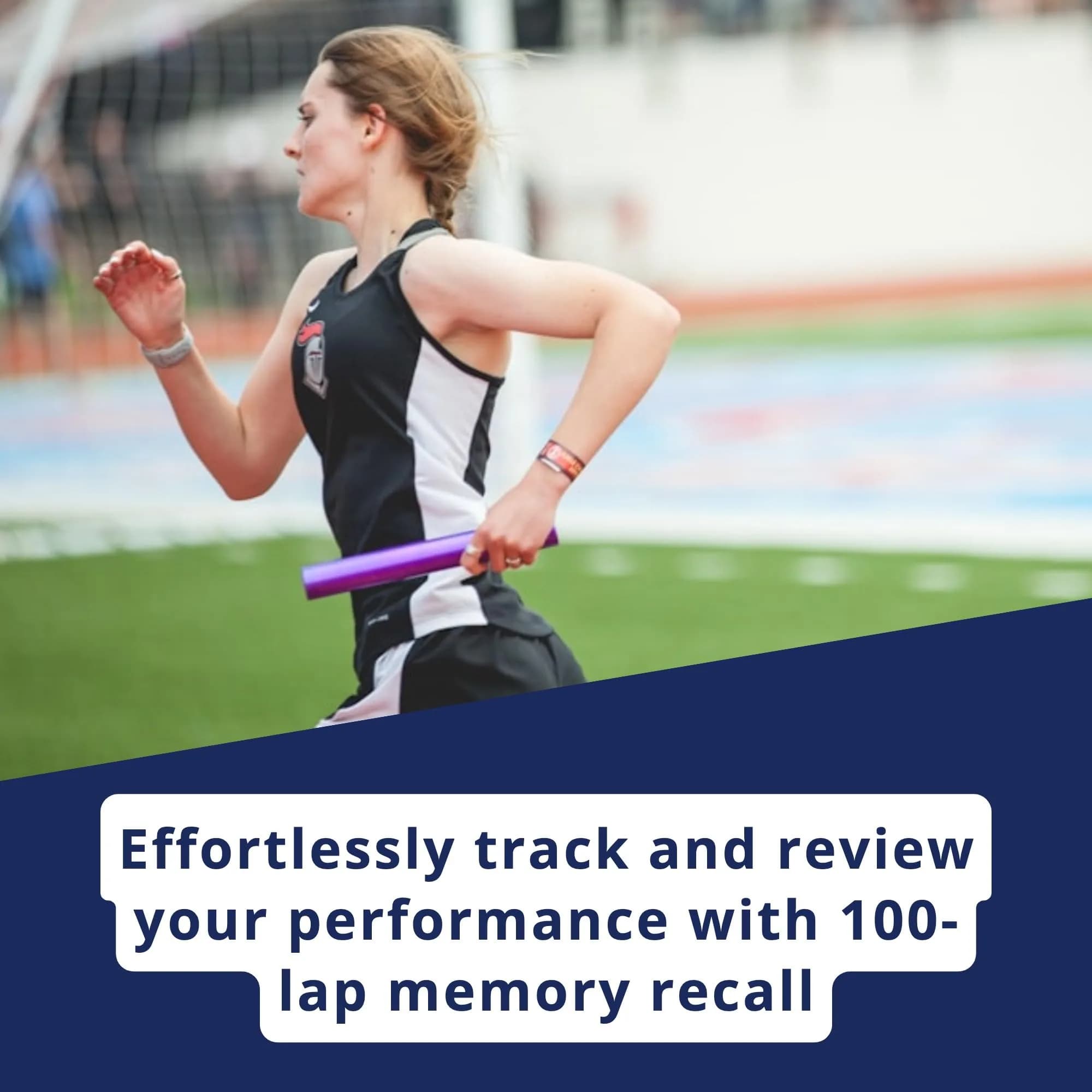 Ultrak 100 Lap Memory Stopwatch 10 Hours 1/100 Sec Resolution | Black - view 5