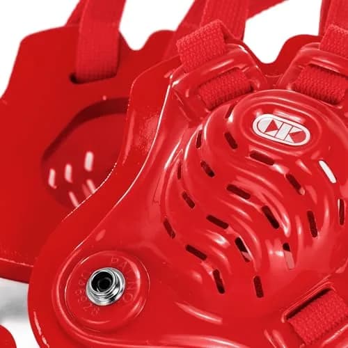 Cliff Keen Tornado Wrestling Headgear Scarlet | 4-Strap Adjustable Ear Protection for Grappling thumbnail 3