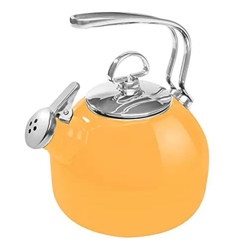 Chantal Classic Teakettle 1.8 QT Enamel Steel Harmonica Whistle Rapid Boil thumbnail 1