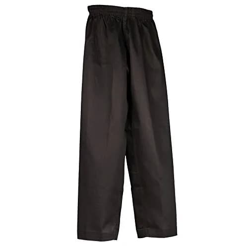 Tiger Claw Martial Arts Pants Poly/Cotton Black 000 | Durable, Easy Care, Snug Fit thumbnail 1