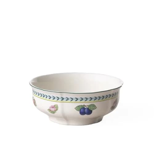 Villeroy & Boch French Garden Fleurence Round Vegetable Bowl 8.25 in | Premium Porcelain, White/Multicolored thumbnail 1