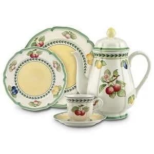 Villeroy & Boch French Garden Fleurence Round Vegetable Bowl 8.25 in | Premium Porcelain, White/Multicolored thumbnail 5