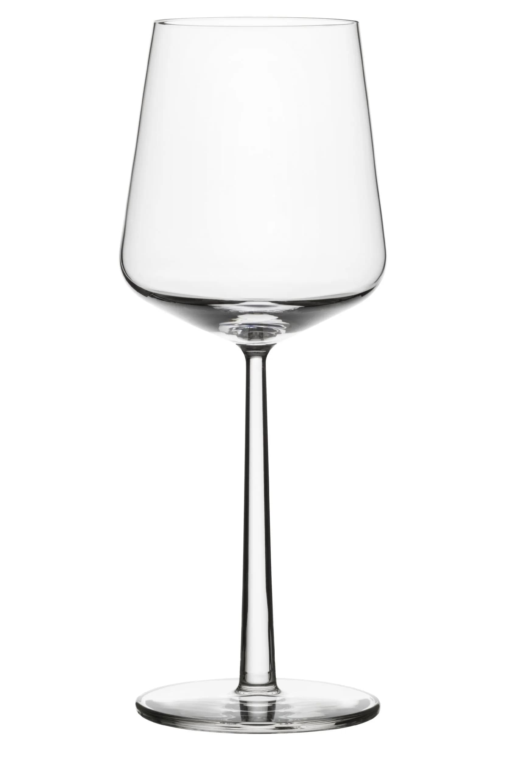 Iittala Essence 16-Ounce Red Wine Glass Set of 2 | Finnish Design, Dishwasher Safe — Clear