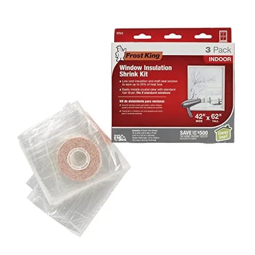 Frost King V73/3H Shrink Window Kit 42 x 62 in | Indoor Weatherproofing Solution thumbnail 4