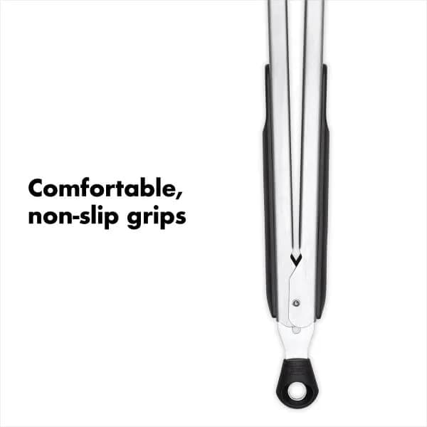 OXO Good Grips 12-Inch Tongs With Nylon Heads & Stainless Steel Body | Locks Closed For Compact Storage thumbnail 10