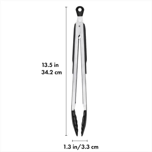 OXO Good Grips 12-Inch Tongs With Nylon Heads & Stainless Steel Body | Locks Closed For Compact Storage thumbnail 11