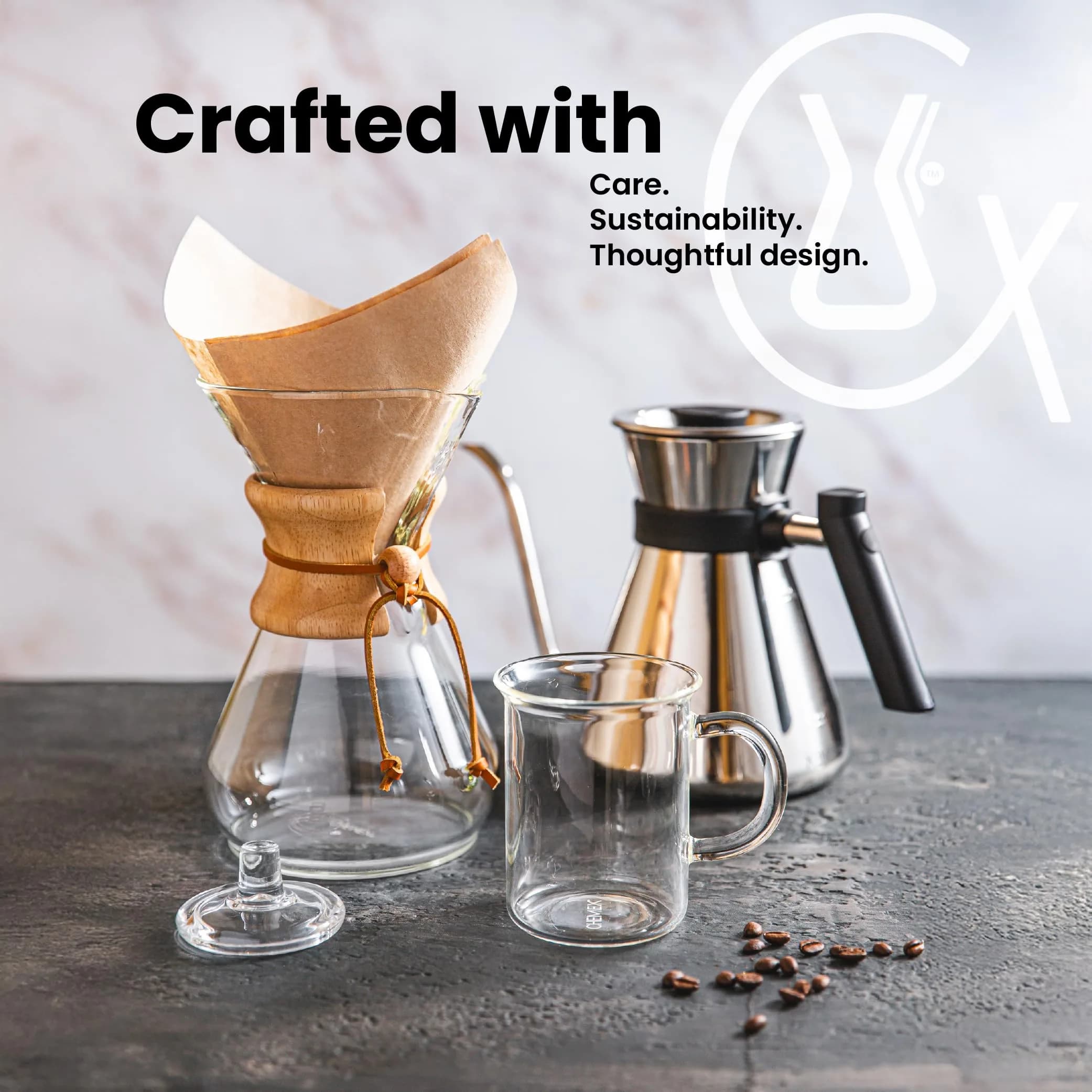 Chemex Bonded Circle Coffee Filters 100 Count | Thicker Paper for Pure Coffee Flavor - view 7