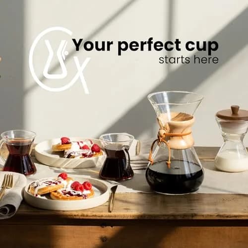 Chemex Bonded Circle Coffee Filters 100 Count | Thicker Paper for Pure Coffee Flavor thumbnail 8