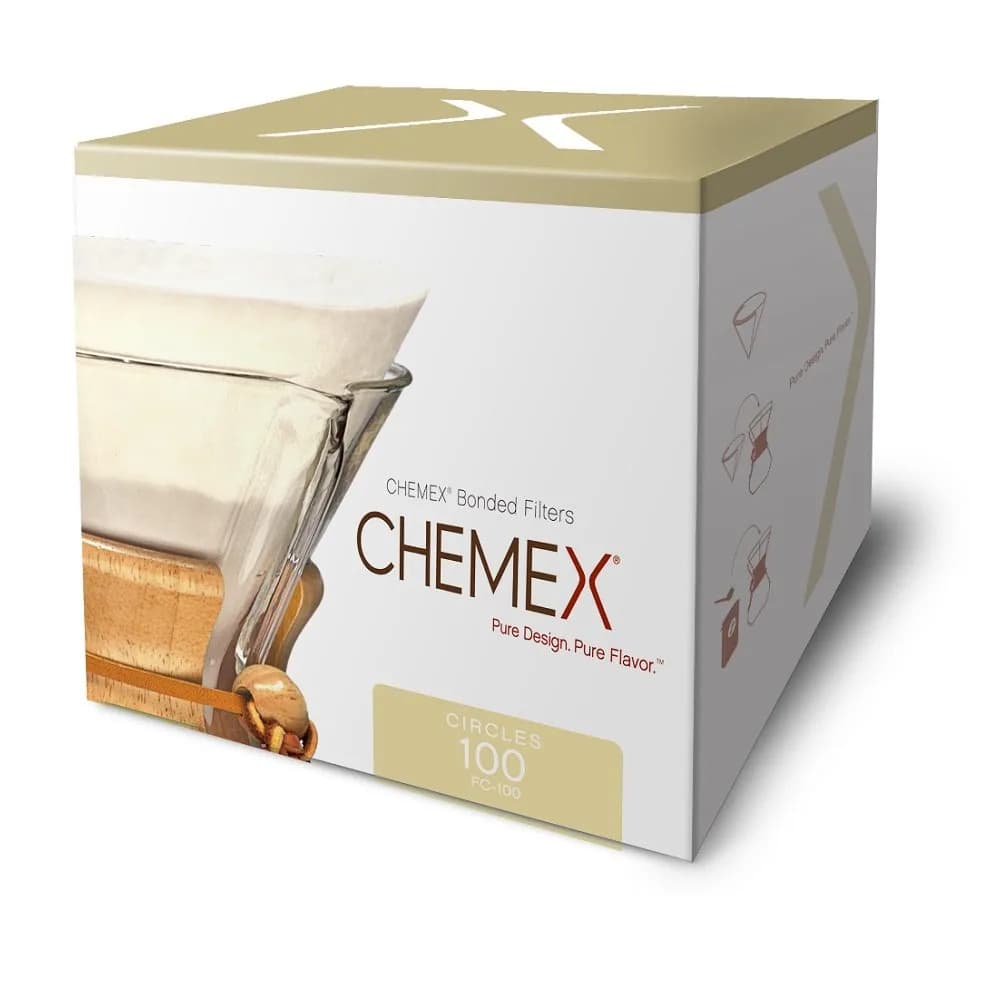 Chemex Bonded Circle Coffee Filters 100 Count | Thicker Paper for Pure Coffee Flavor - view 2