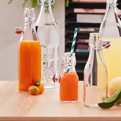 Bormioli Rocco Square Swing Bottle 33.75 Ounce | Leak Proof Glass Bottle for Oils & Vinegars thumbnail 8