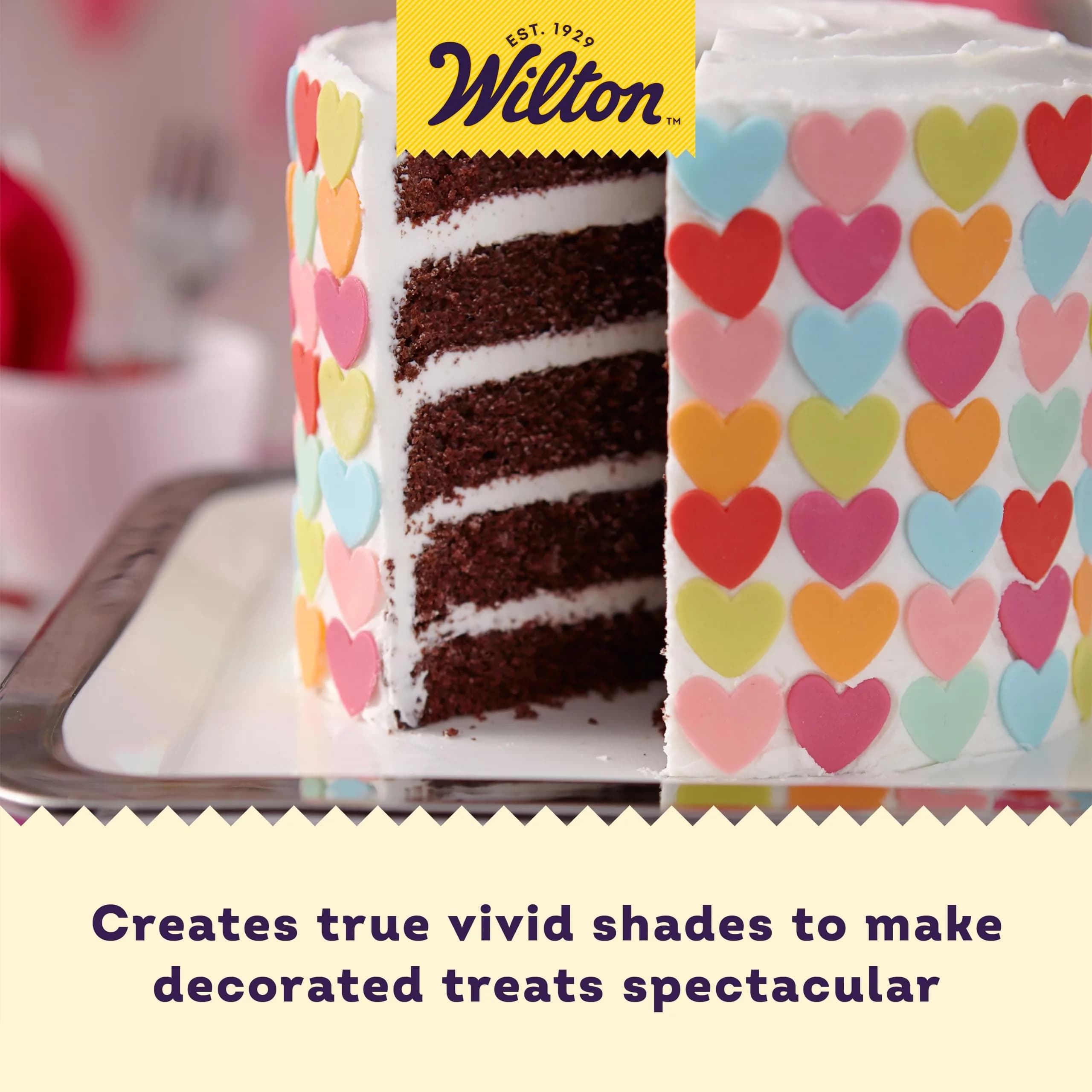 Wilton 8-Count Gel Food Coloring Set | Vibrant Colors for Cakes & Frosting - view 2