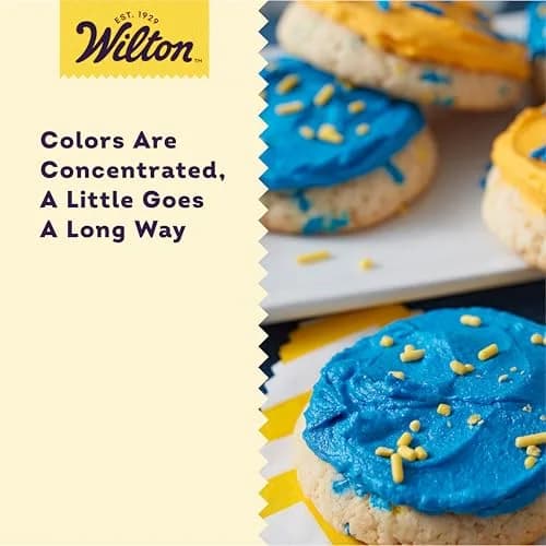 Wilton 8-Count Gel Food Coloring Set | Vibrant Colors for Cakes & Frosting thumbnail 3