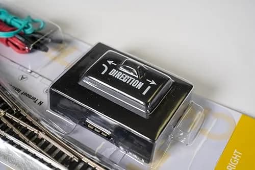 Bachmann Trains E-Z Track Remote Turnout - Right N Scale | Nickel Silver Rail with Grey Roadbed (1-Pack) thumbnail 4