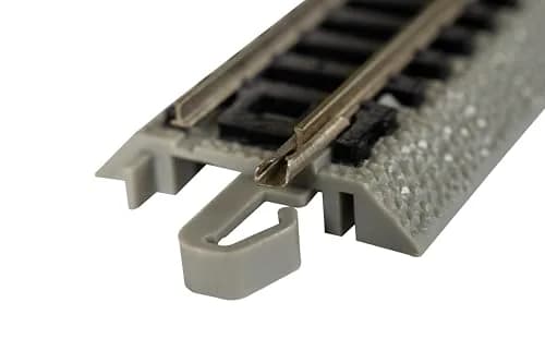 Bachmann Trains E-Z Track Remote Turnout - Right N Scale | Nickel Silver Rail with Grey Roadbed (1-Pack) thumbnail 2