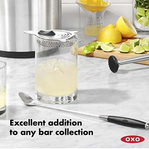 OXO Steel Cocktail Strainer | Fits Shakers & Glasses, Stainless Steel, Dishwasher Safe thumbnail 4