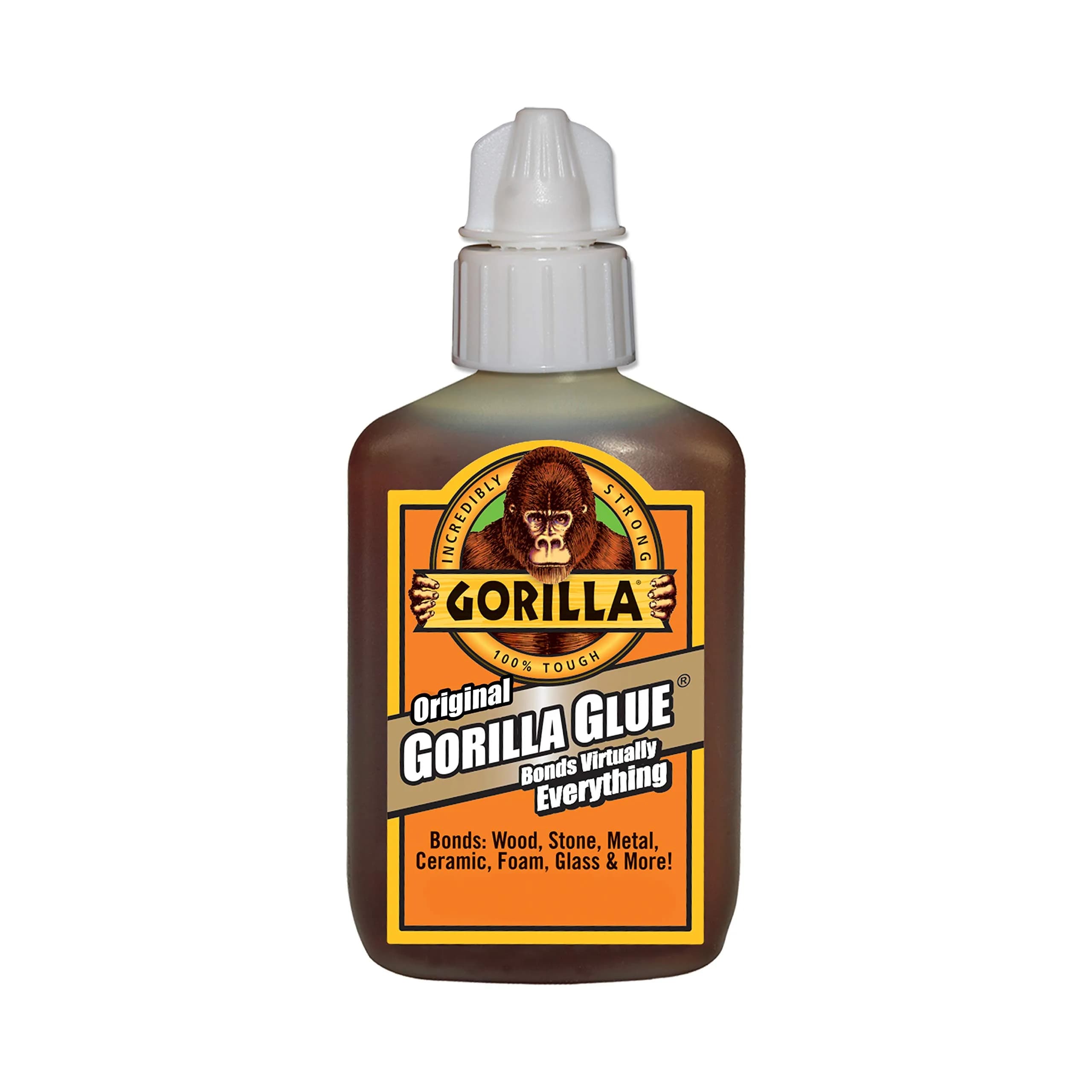 Gorilla Original Waterproof Polyurethane Glue 59ml (2 Fl Oz) | Bonds Wood, Stone, Metal, Ceramic, Foam, Glass, Concrete - view 2