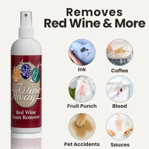 Wine Away Red Wine Stain Remover 355ml (12 Fl Oz) | Proven Effectiveness for All Fabric Stains thumbnail 3