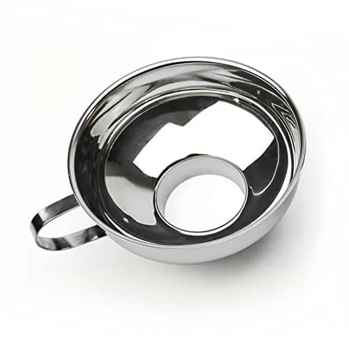 RSVP International Endurance Canning Funnel 2.27 kg (5 lb) | Non-Reactive Stainless Steel for Easy Canning thumbnail 2