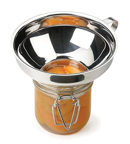 RSVP International Endurance Canning Funnel 2.27 kg (5 lb) | Non-Reactive Stainless Steel for Easy Canning thumbnail 3