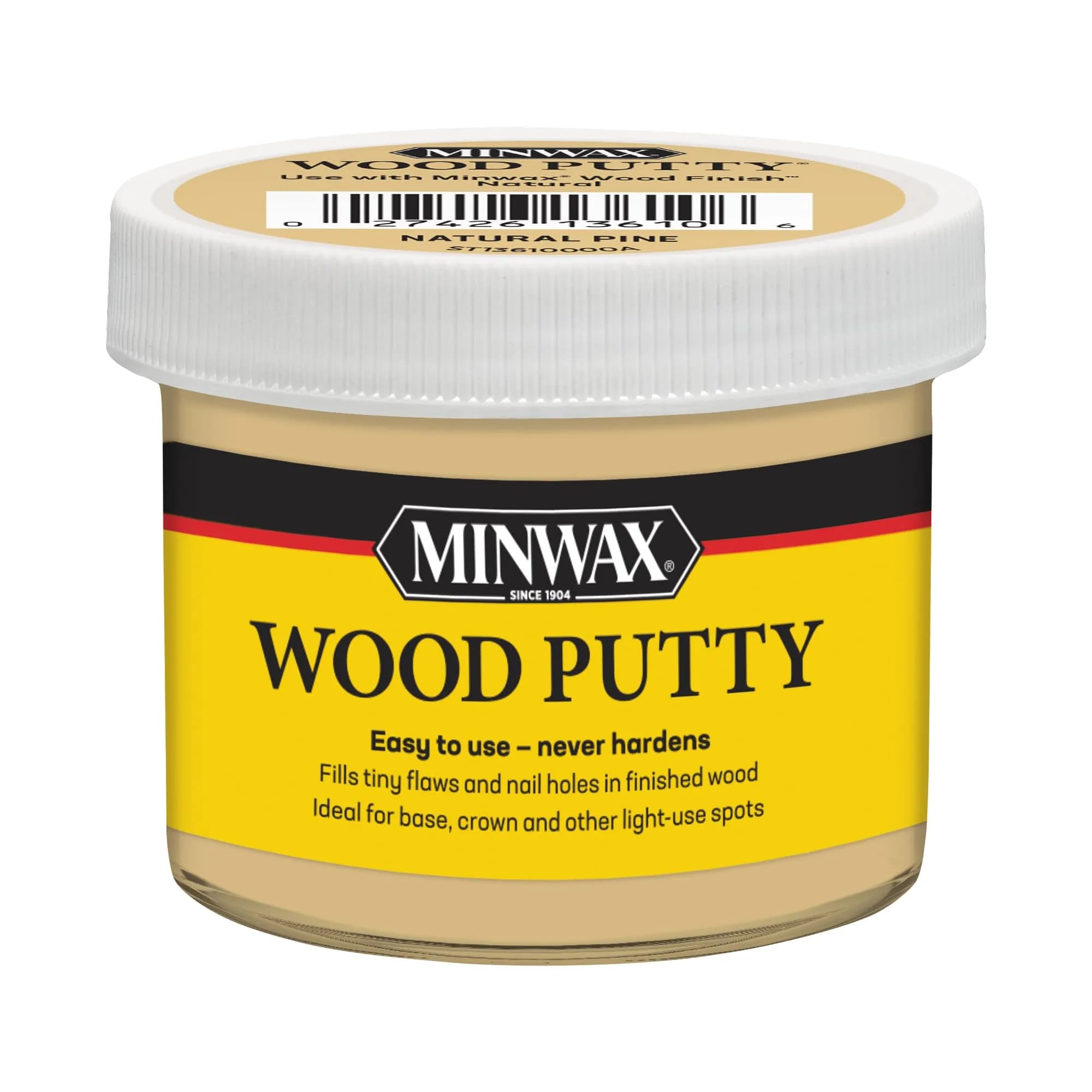 Minwax Natural Pine Wood Putty 100g (3.5oz) | Repairs Scratches, Gouges & Nail Holes
