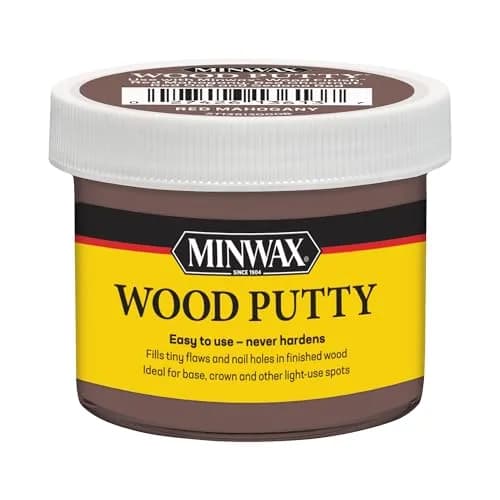 Minwax Wood Putty, Red Mahogany, 3.75 oz. | Non-Hardening Wood Filler for Minor Repairs thumbnail 1