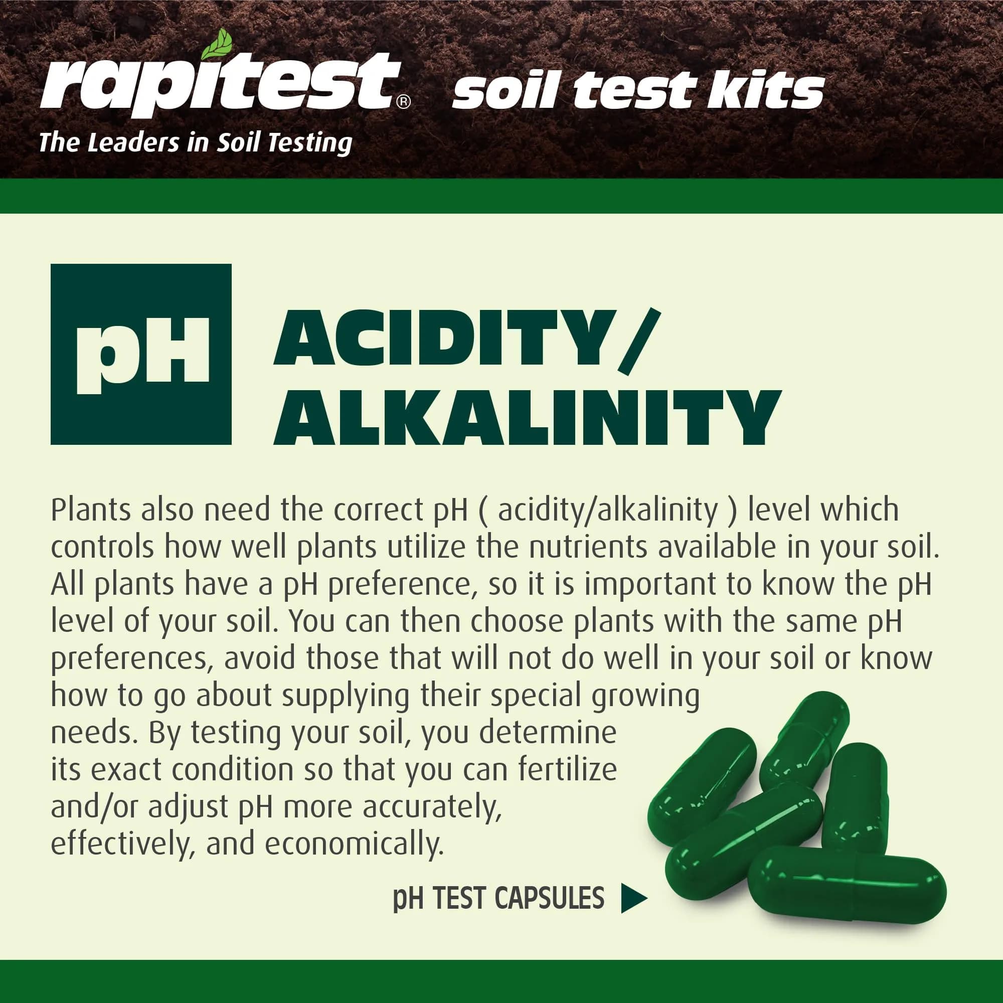 Luster Leaf Rapitest Soil Test Kit 40 Tests | Measures Soil pH, Nitrogen, Phosphorus, Potash - view 6