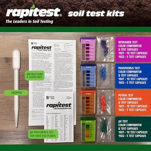 Luster Leaf Rapitest Soil Test Kit 40 Tests | Measures Soil pH, Nitrogen, Phosphorus, Potash thumbnail 7