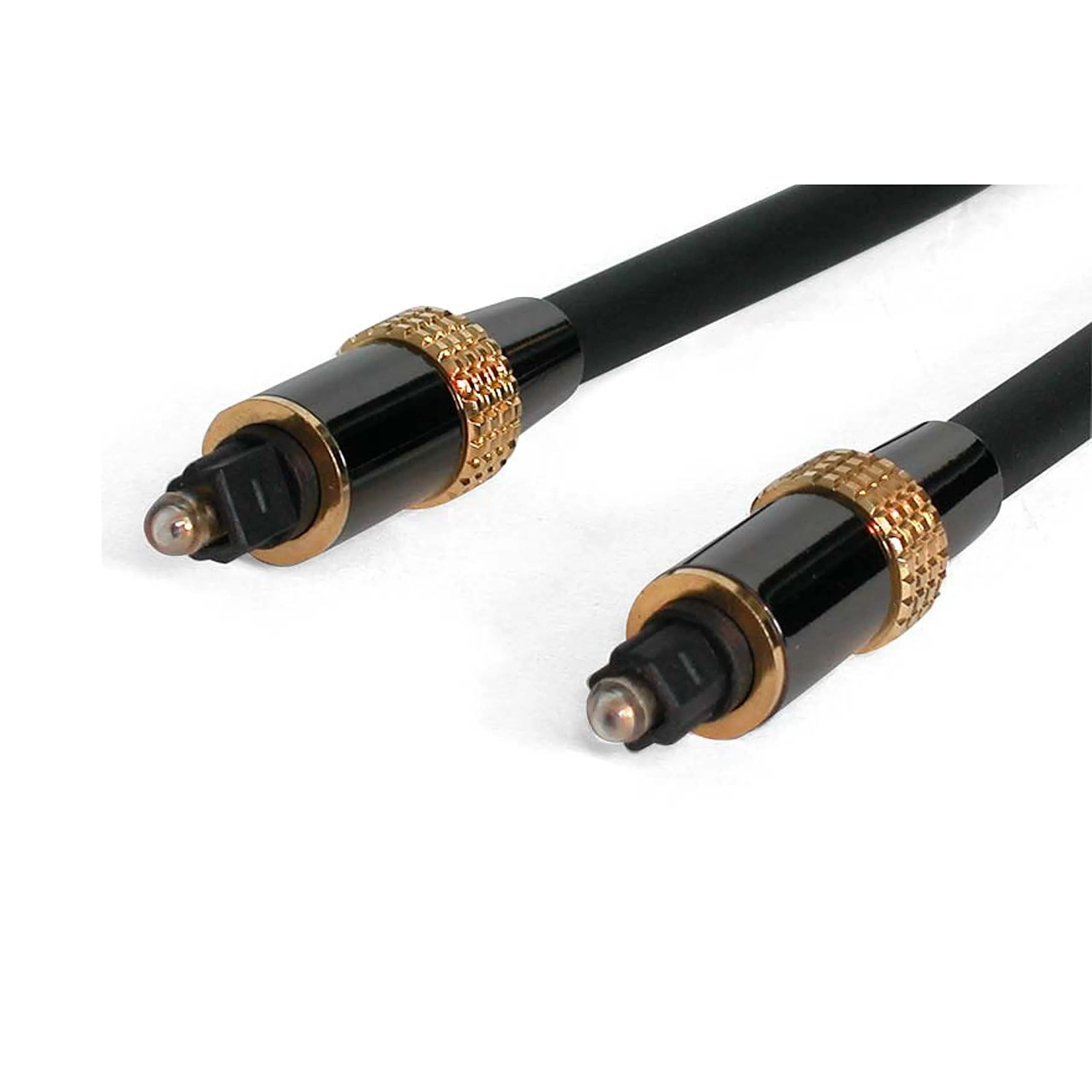 StarTech.com 3ft Ultra-Thin Optical Audio Cable | Toslink SPDIF Fiber Optic Cable — 20 ft